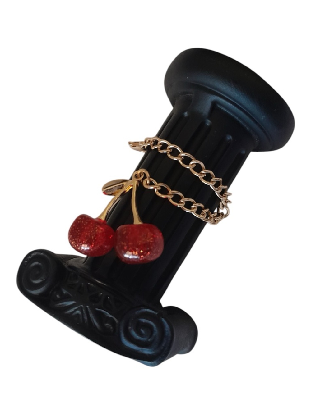 Mini Cherry Chain Bag Charm